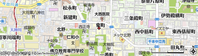 京都府京都市上京区東町37周辺の地図