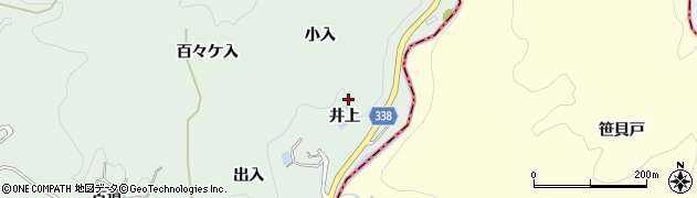 愛知県豊田市長沢町小入周辺の地図