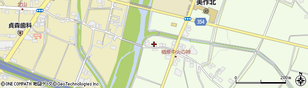 岡山県美作市楢原中93周辺の地図