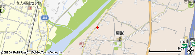 兵庫県神崎郡市川町屋形429周辺の地図