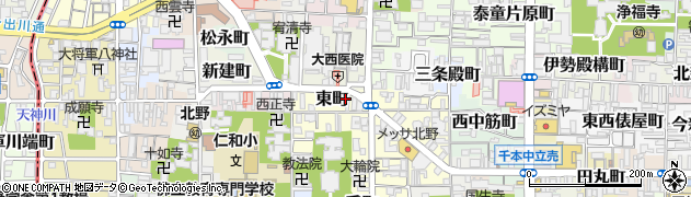 京都府京都市上京区東町43周辺の地図