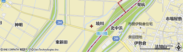 愛知県大府市北崎町境川3周辺の地図