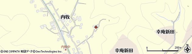 静岡県静岡市葵区内牧周辺の地図