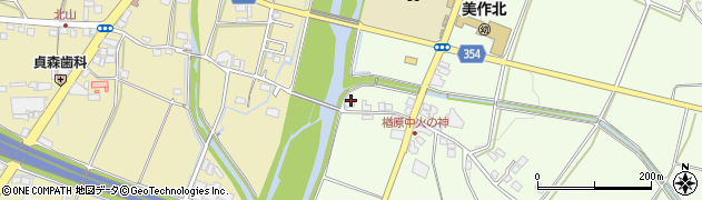 岡山県美作市楢原中92周辺の地図