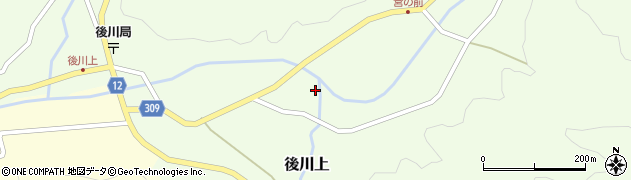 兵庫県丹波篠山市後川上981周辺の地図