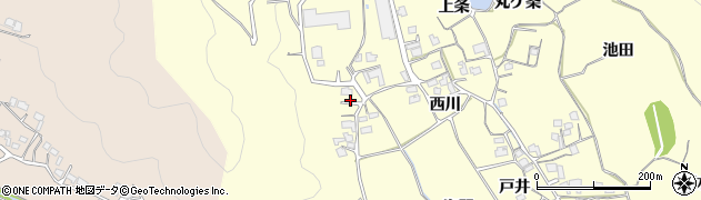京都府亀岡市稗田野町鹿谷西山周辺の地図