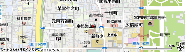 京都府京都市上京区元真如堂町周辺の地図
