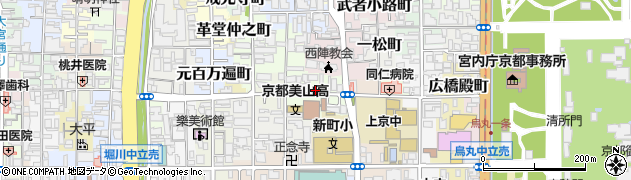 京都府京都市上京区元真如堂町周辺の地図