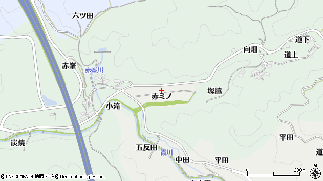 〒444-2103 愛知県岡崎市渡通津町の地図