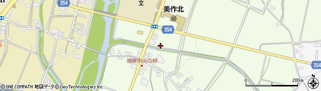 岡山県美作市楢原中83周辺の地図