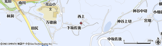 愛知県豊田市下山田代町（西上）周辺の地図