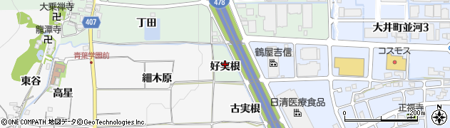 京都府亀岡市大井町南金岐（好実根）周辺の地図