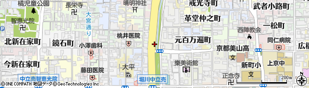 京都府警察本部けん銃情報１１０番周辺の地図