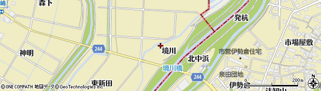 愛知県大府市北崎町境川13周辺の地図
