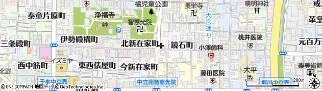 京都府京都市上京区鏡石町周辺の地図