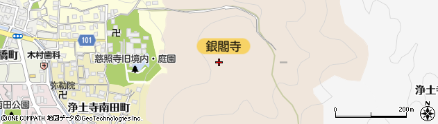 京都府京都市左京区浄土寺大山町周辺の地図