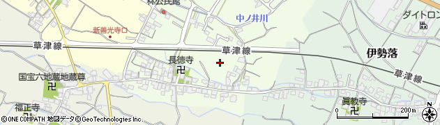 滋賀県栗東市林周辺の地図