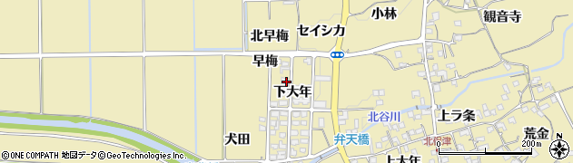 京都府亀岡市保津町下大年周辺の地図
