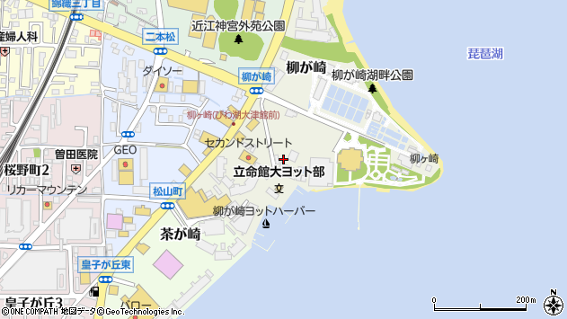 〒520-0022 滋賀県大津市柳が崎の地図