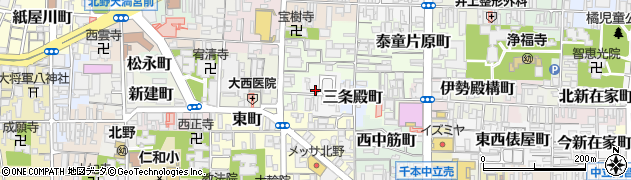 京都府京都市上京区西今出川町周辺の地図