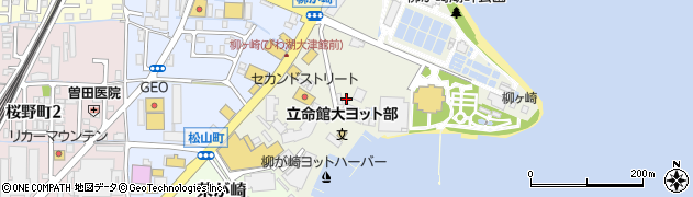 滋賀県大津市柳が崎周辺の地図