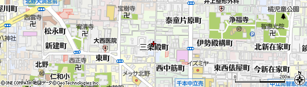 京都府京都市上京区三条殿町周辺の地図