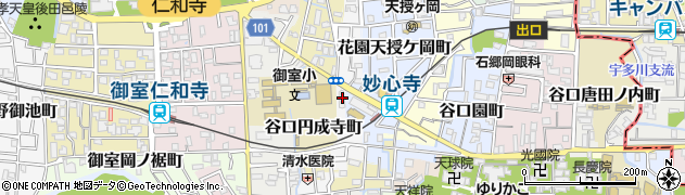 京都府京都市右京区花園円成寺町10周辺の地図