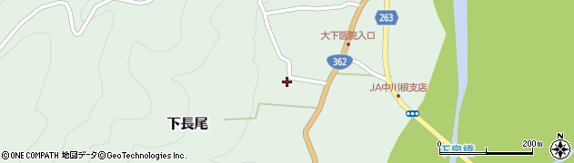 静岡県榛原郡川根本町下長尾186周辺の地図