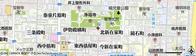 京都府京都市上京区福本町周辺の地図