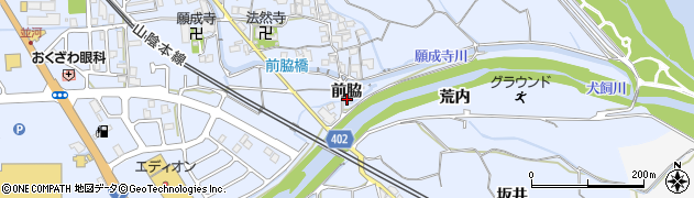 京都府亀岡市大井町並河（前脇）周辺の地図