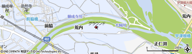 京都府亀岡市大井町並河（荒内）周辺の地図