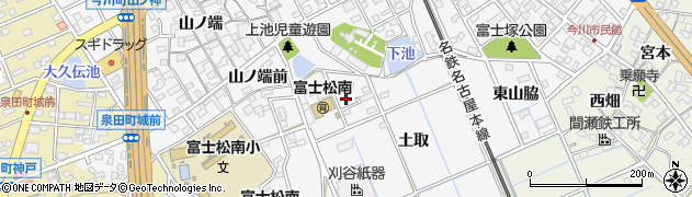 愛知県刈谷市今川町土取周辺の地図