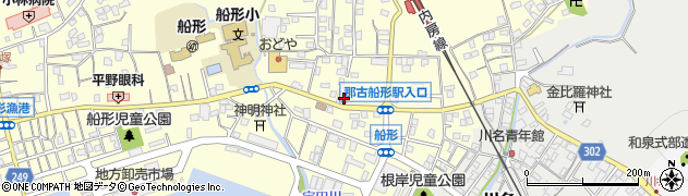千葉銀行那古船形支店 ＡＴＭ周辺の地図