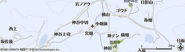 愛知県豊田市下山田代町（宮畑）周辺の地図