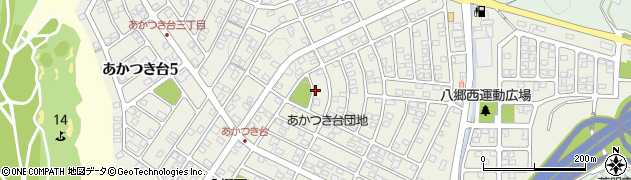 三重県四日市市あかつき台周辺の地図