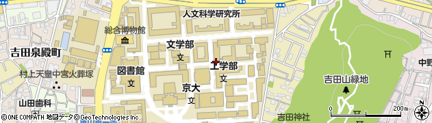 京都府京都市左京区吉田本町周辺の地図