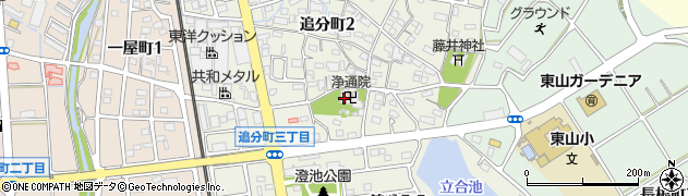 愛知県大府市追分町周辺の地図
