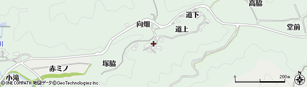 愛知県岡崎市日影町（塚脇）周辺の地図