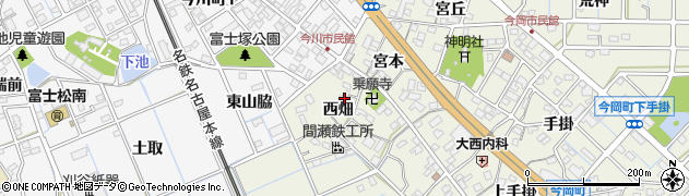 愛知県刈谷市今岡町西畑周辺の地図