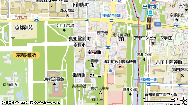 〒602-0843 京都府京都市上京区新夷町の地図