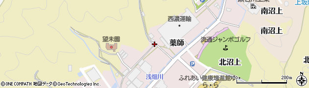 静岡県静岡市葵区薬師周辺の地図