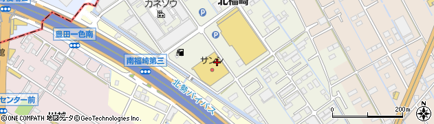 スーパーサンシ株式会社みえ川越インター店周辺の地図