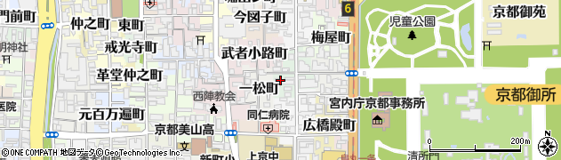 京都府京都市上京区福長町周辺の地図