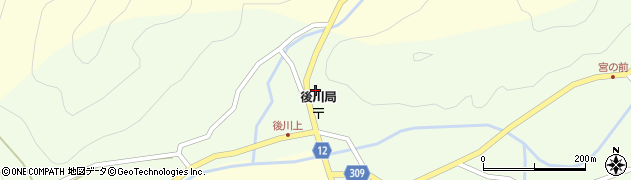 兵庫県丹波篠山市後川上328周辺の地図