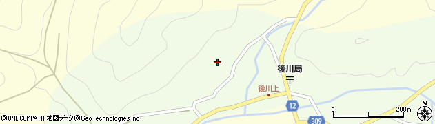 兵庫県丹波篠山市後川上130周辺の地図