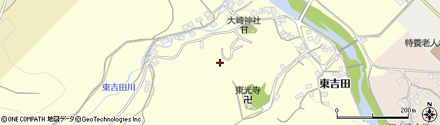岡山県勝央町（勝田郡）東吉田周辺の地図