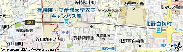 京都府京都市北区等持院中町51周辺の地図