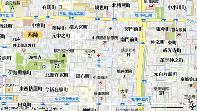 〒602-8226 京都府京都市上京区石薬師町の地図