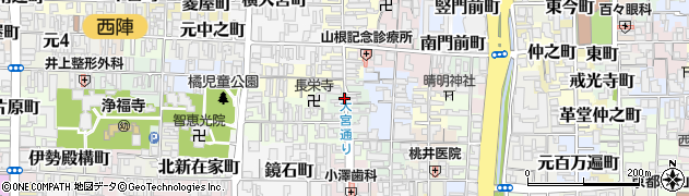 京都府京都市上京区石薬師町周辺の地図