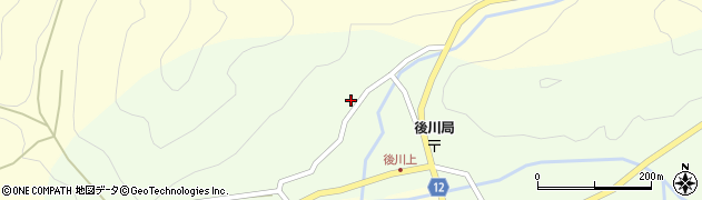 兵庫県丹波篠山市後川上152周辺の地図